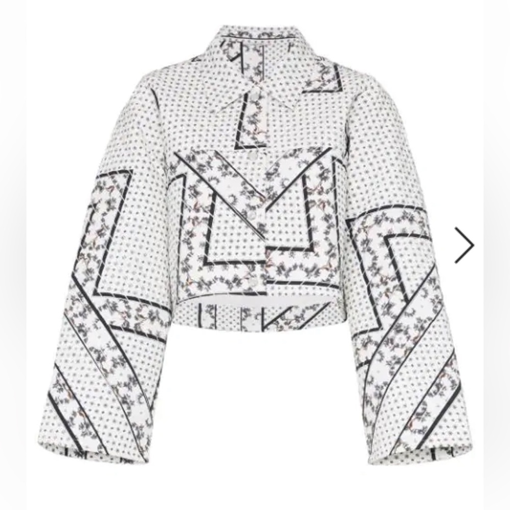 GANNI Elkhart printed collar jacket. Excellent condition. SIZE 34